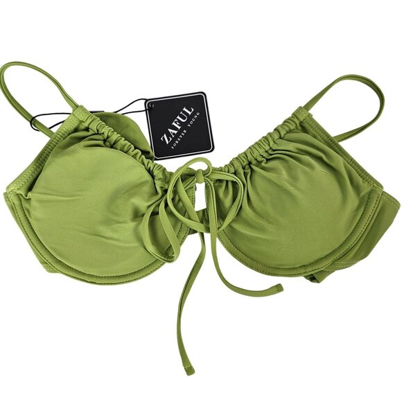 Zaful Womens 2 Piece Tie Front Cheeky Bikini Set Size S Sexy Beach Pool Vacation - Picture 7 of 12